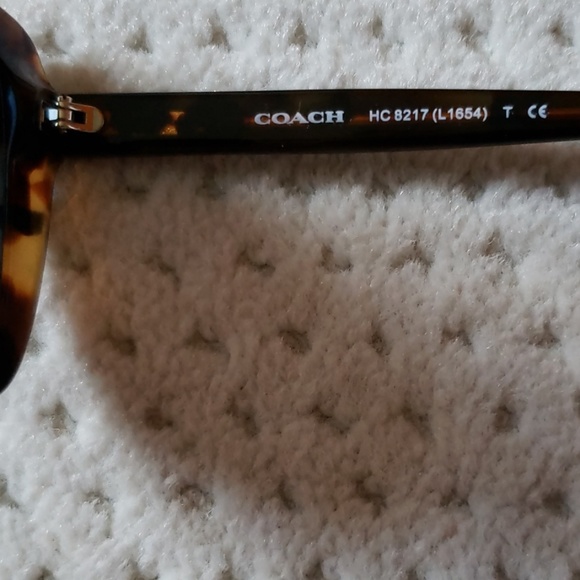 Coach oxblood/tort varsity stripe sunglasses 57mm - Picture 4 of 7
